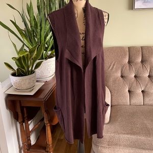 Coldwater Creek Chocolate Brown Vest